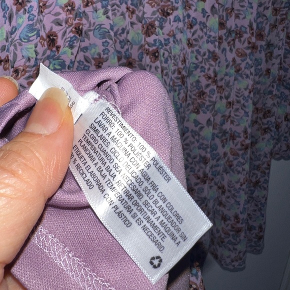 💜 Wild Fable Lavender Floral Dress - Picture 9 of 11